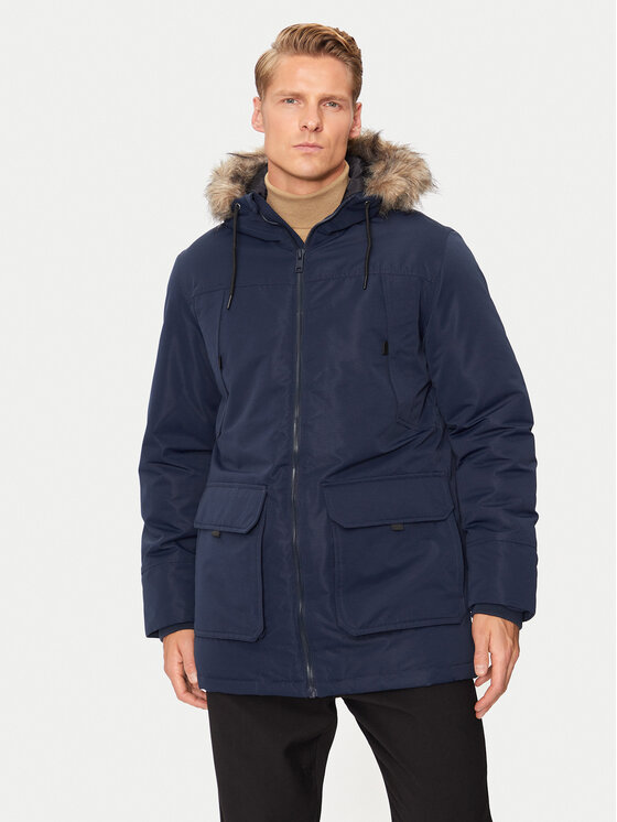 Jack & Jones Parka Construct 12258406 Granatowy Regular Fit miniaturka
