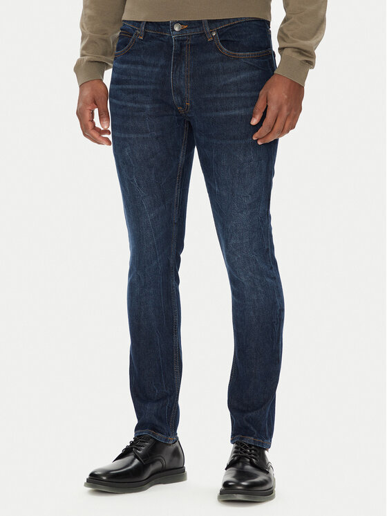 HUGO Jeansy HUGO 734 50542696 Granatowy Extra Slim Fit