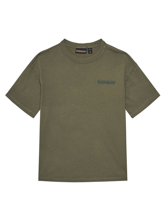 Napapijri T-Shirt S-Ahr NP0A88ZO M Zielony Regular Fit