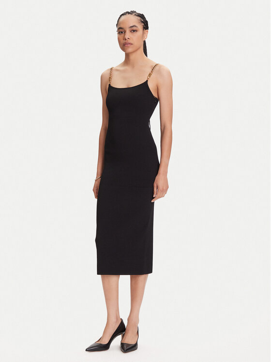 MICHAEL Michael Kors Sukienka koktajlowa MT5831M33D Czarny Slim Fit