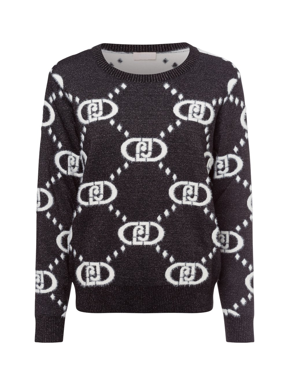 Liu Jo Collection Sweter damski z dzianiny Kobiety czarny|biały, L