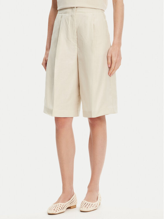 United Colors Of Benetton Bermudy 45BVD9026 Beżowy Relaxed Fit