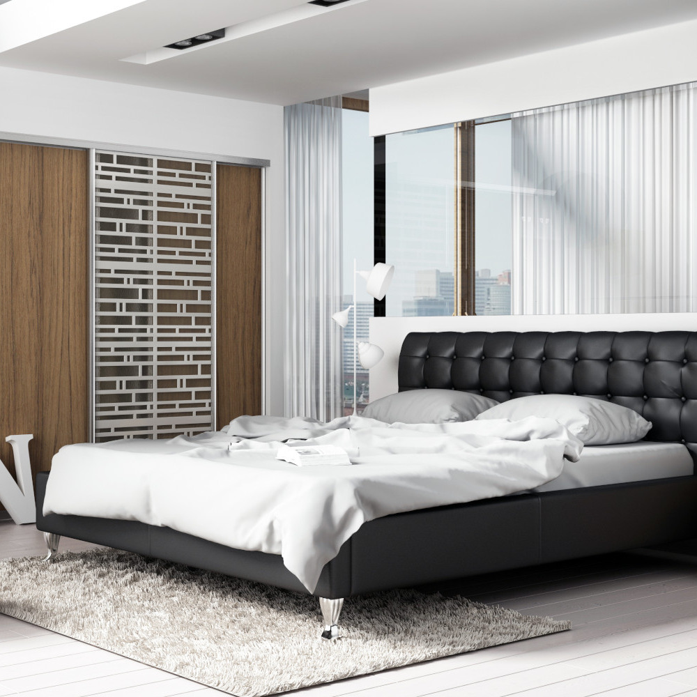 Łóżko Madison Lux 120x200 cm Grupa 1 ramowe/kontynentalne, tapicerowane, z pojemnikiem