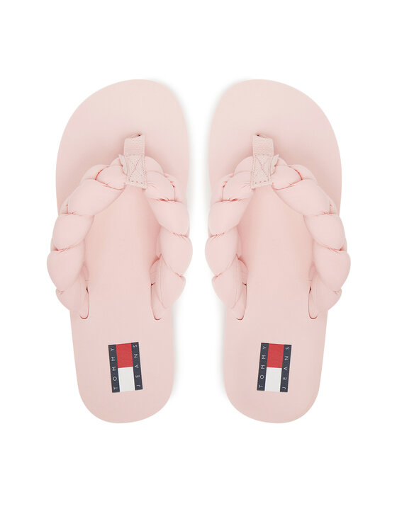 Tommy Jeans Japonki Braided Thong Beach Sandal EN0EN02877 Różowy