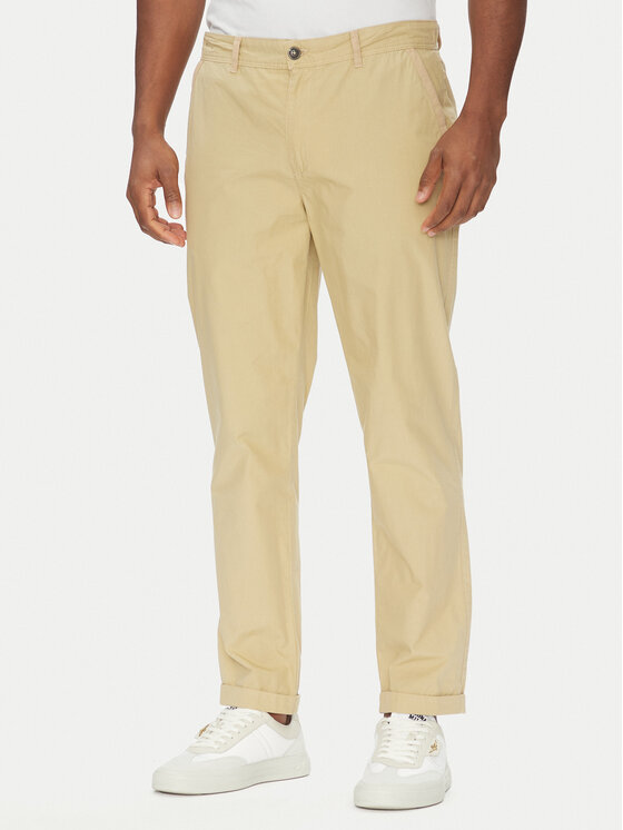 Aeronautica Militare Chinosy 251PA1654CT3505 Beżowy Regular Fit