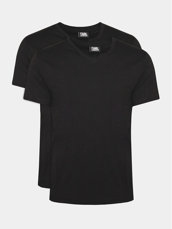KARL LAGERFELD Komplet t-shirtów 765001 500298 Czarny Slim Fit