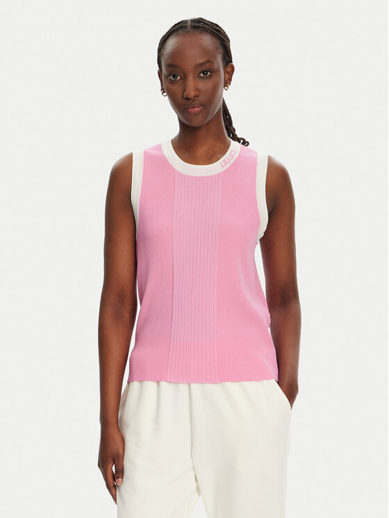 Liu Jo Sport Top TA5092 MS022 Różowy Regular Fit