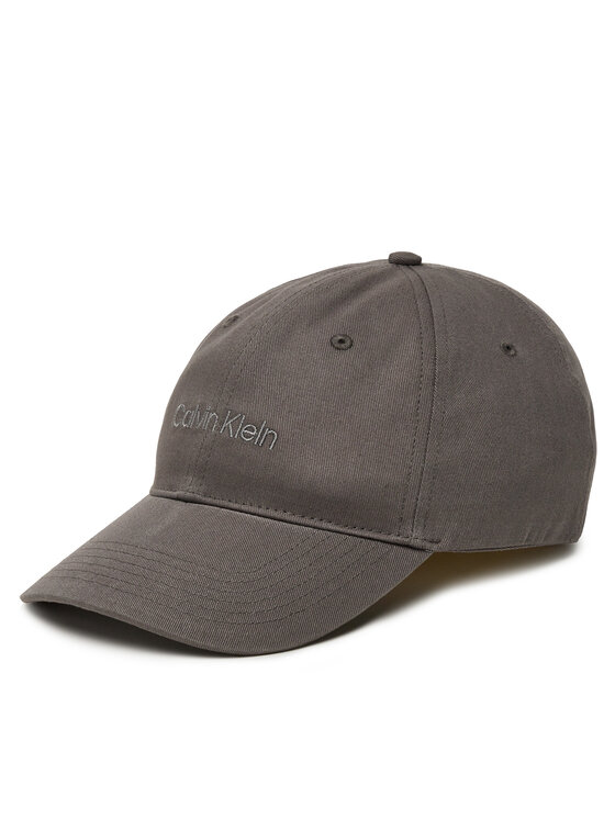 Calvin Klein Czapka z daszkiem Logo Embroidery LV04D5003G Szary