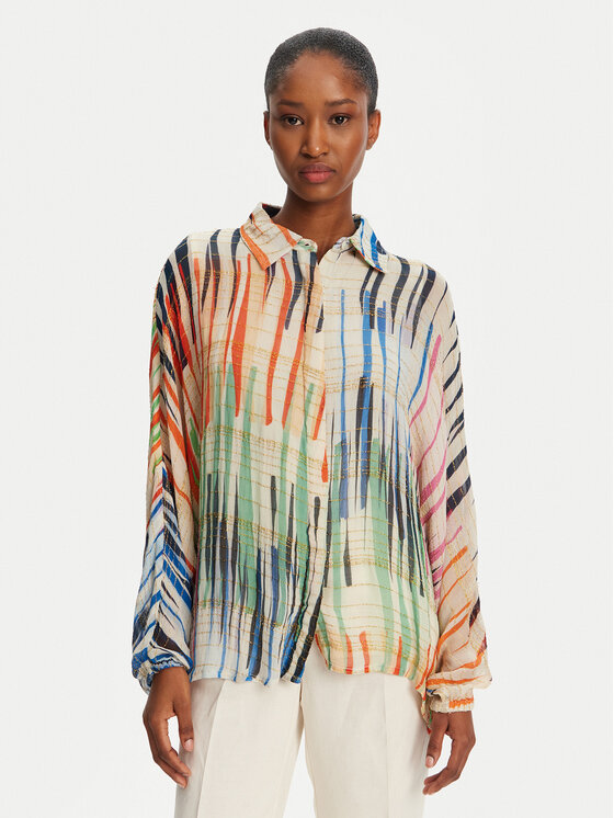 LOLA CASADEMUNT Koszula LS2515025 Kolorowy Relaxed Fit