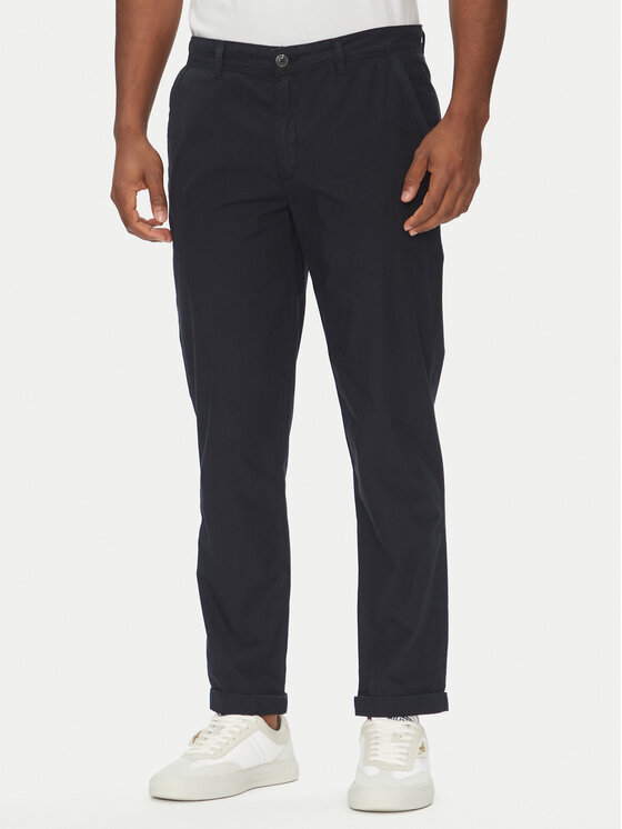 Aeronautica Militare Chinosy 251PA1654CT3505 Granatowy Regular Fit