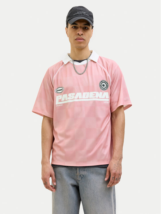 Jack & Jones Polo Retreat 12277379 Różowy Loose Fit