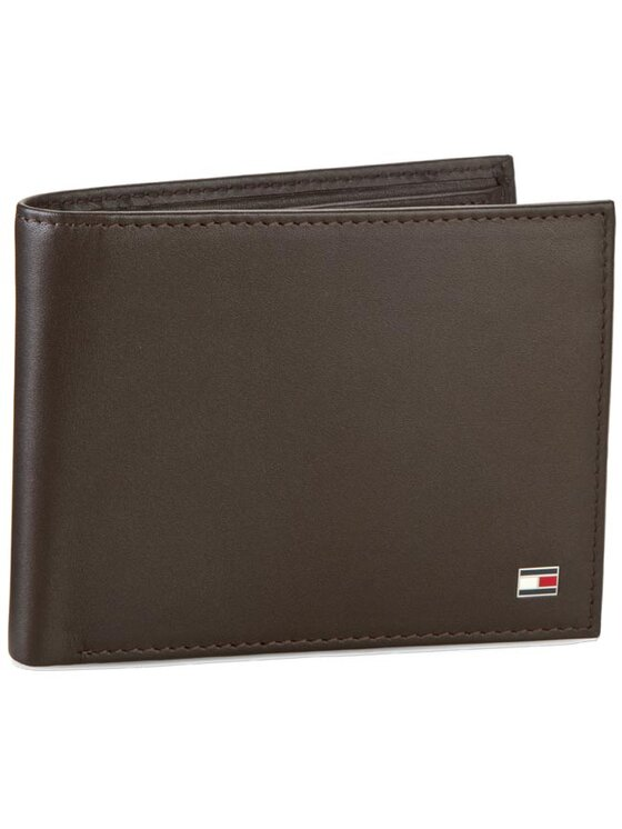 Tommy Hilfiger Portfel Eton Cc Flap And Coin Pocket AM0AM00652/83362 Brązowy