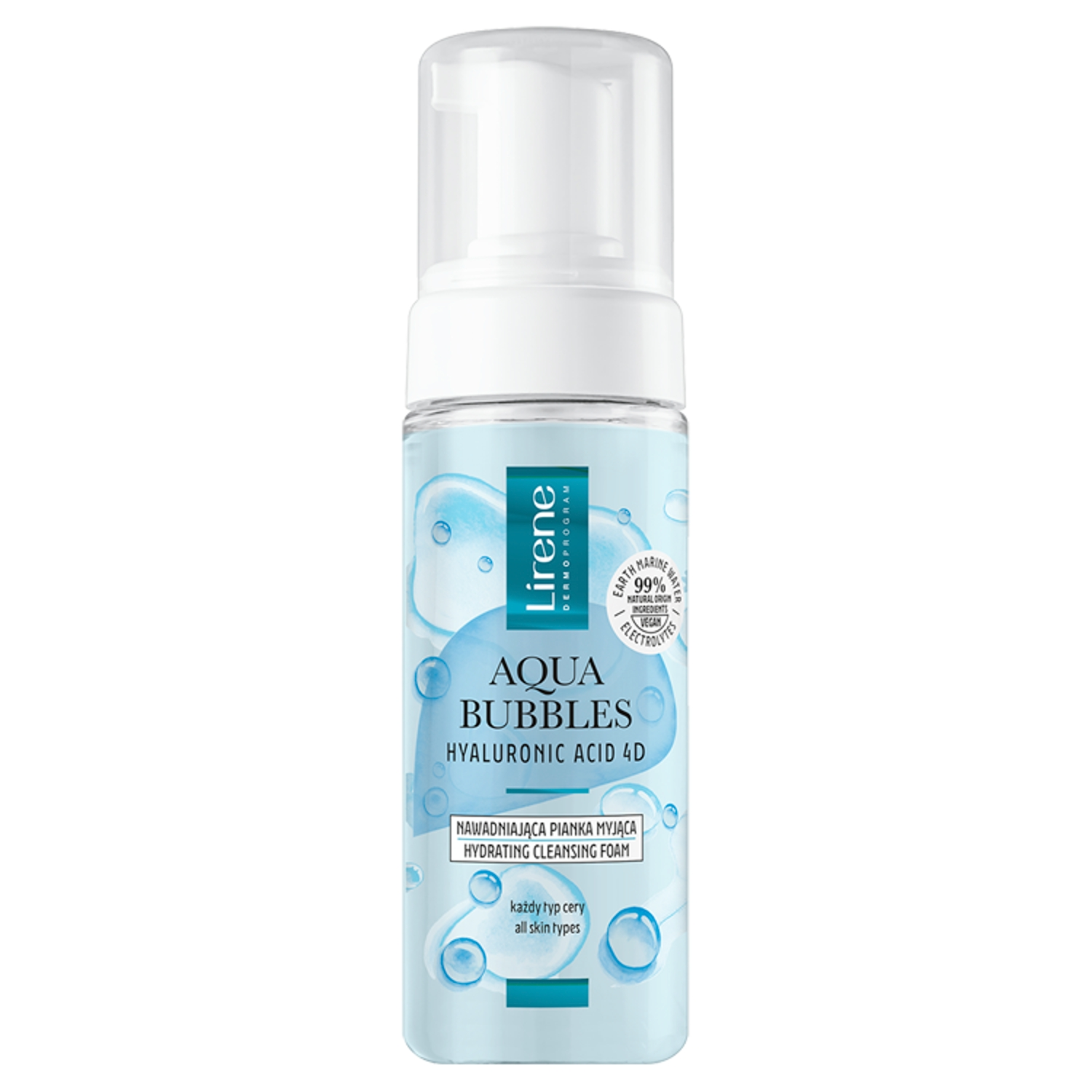 Lirene Aqua Bubbles Nawadniająca pianka myjąca 150 ml