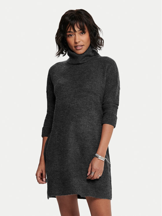 ONLY Sukienka dzianinowa Jana 15140166 Szary Loose Fit