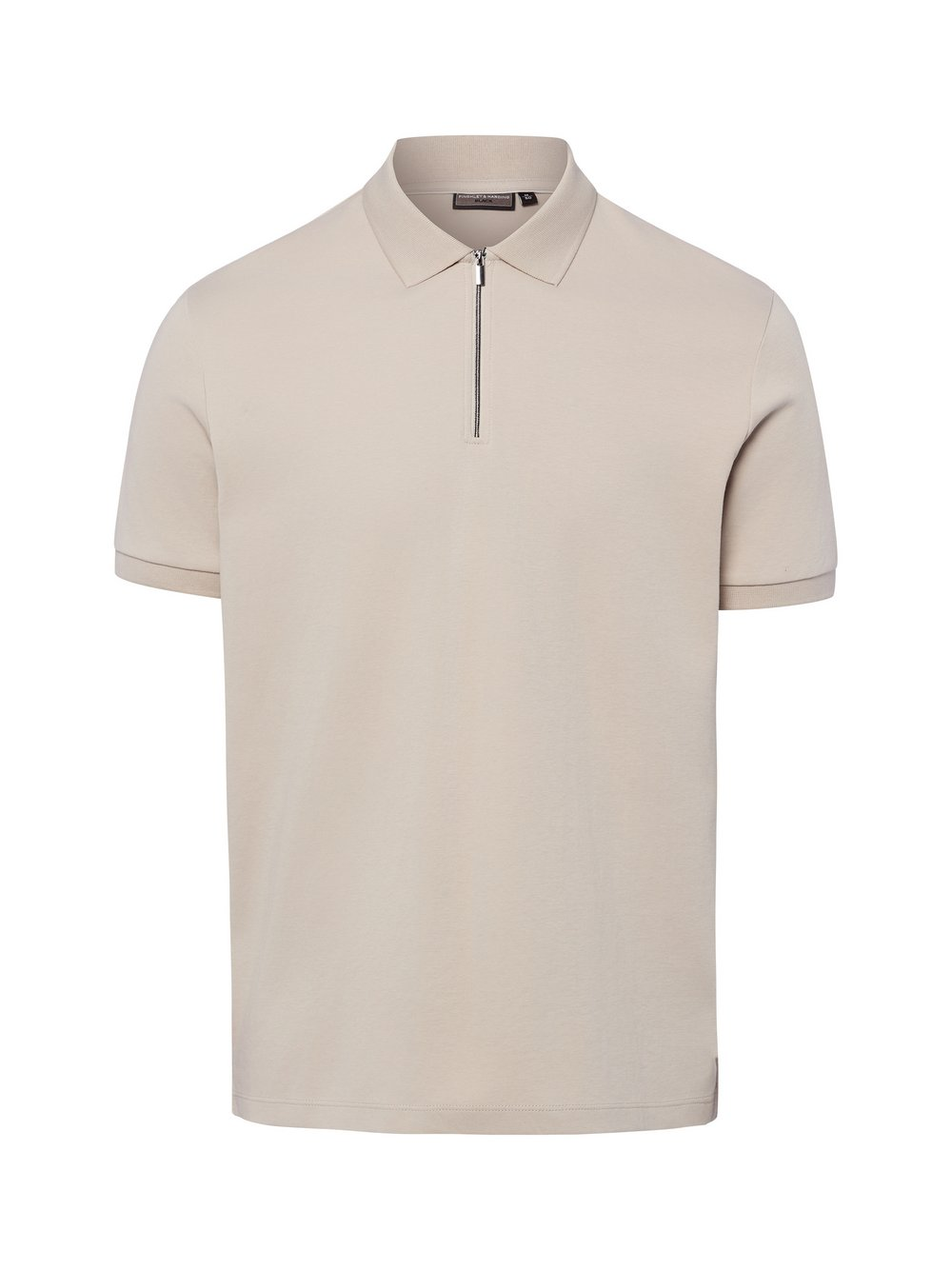 Finshley & Harding Męska koszulka polo Mężczyźni Bawełna beżowy, S