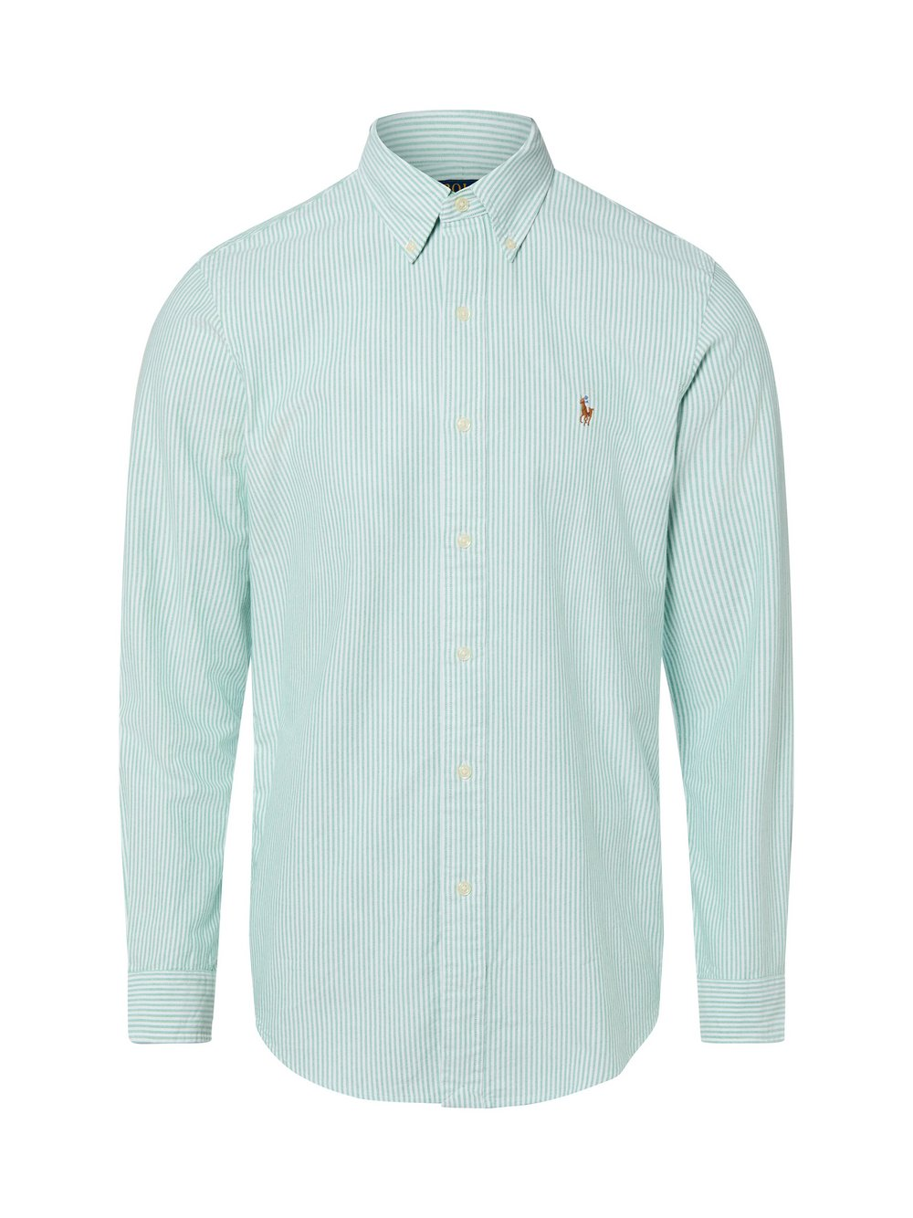 Polo Ralph Lauren Męska koszula bawełniana Mężczyźni Modern Fit Bawełna zielony|biały, S