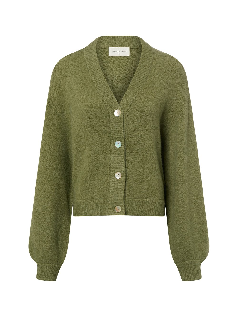 Msch Copenhagen Sweter damski z dzianiny Kobiety zielony, XS/S