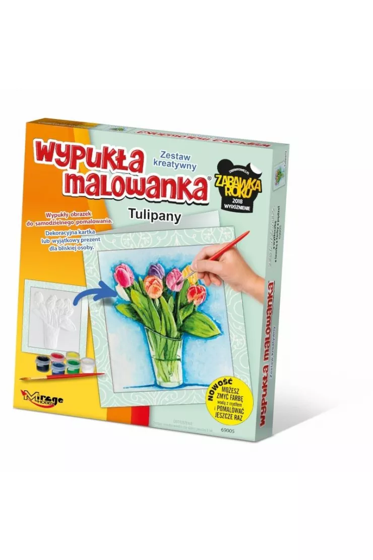 Wypukła Malowanka Kwiaty - Tulipany