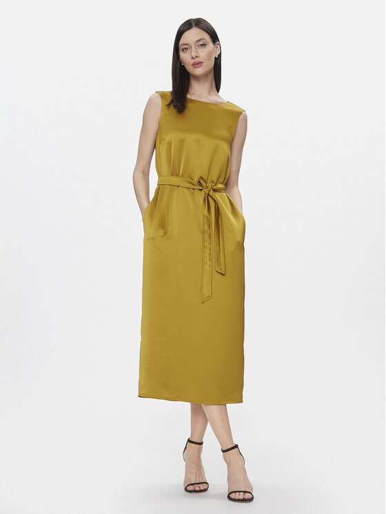 Weekend Max Mara Sukienka codzienna Baiardo 2415221021 Żółty Regular Fit