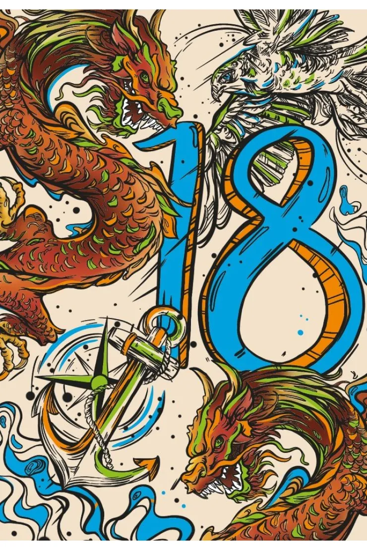 Karnet A5 Neon 18 Chłopak