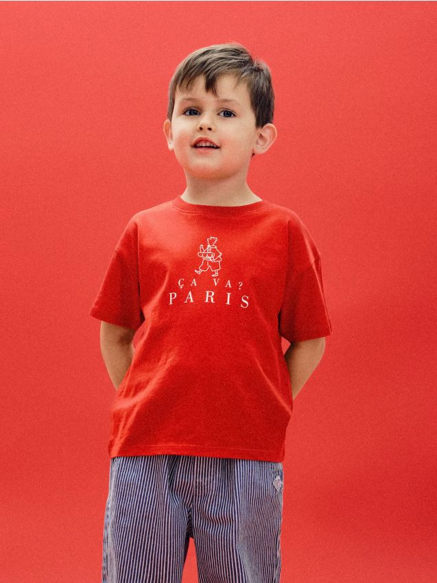 Reserved - Bawełniany t-shirt z nadrukiem - czerwony miniaturka