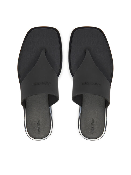 Calvin Klein Japonki Toepost Tpu Slide HW0HW02836 Czarny