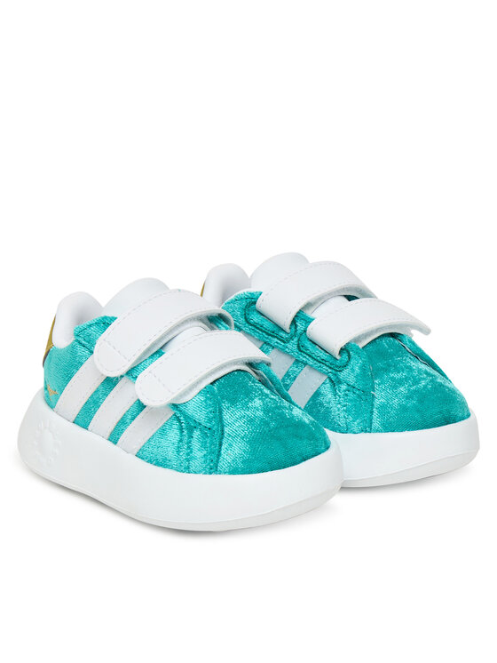 adidas Sneakersy Disney Jasmine Grand Court 2.0 JR4920 Turkusowy