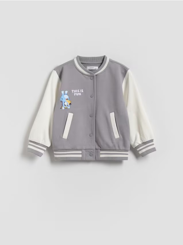 Reserved - Bluza Bluey - jasnoszary