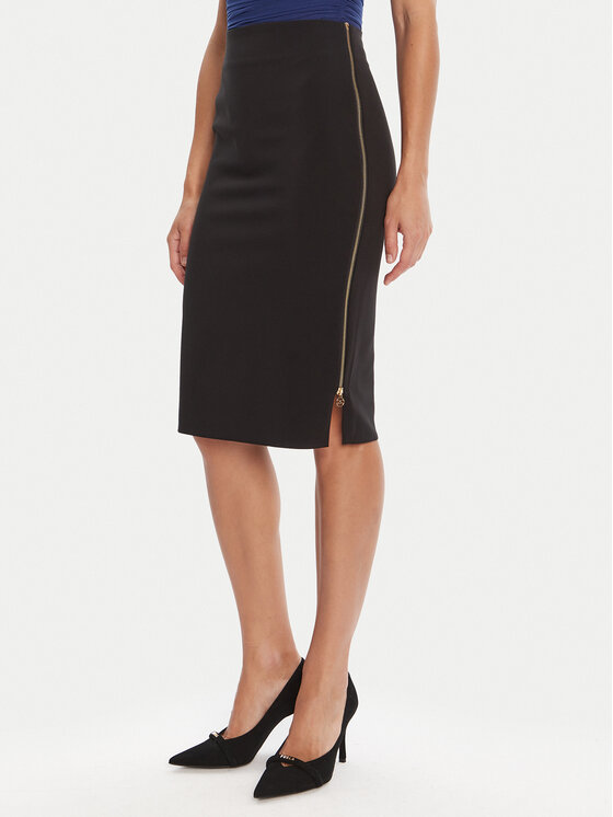 Rinascimento Spódnica ołówkowa CFC0125230003 Czarny Slim Fit