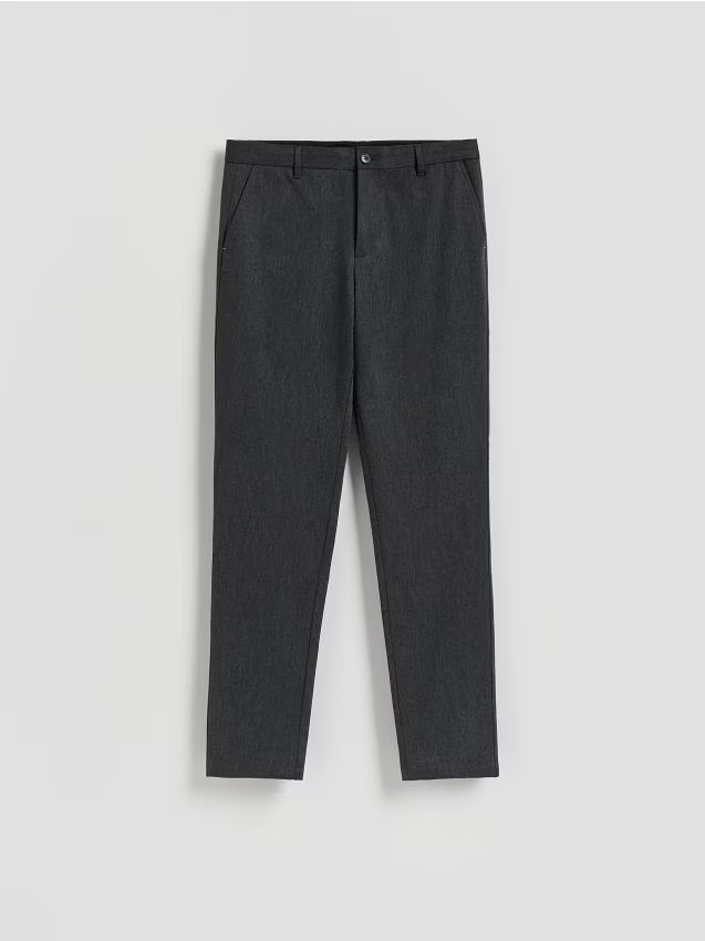 Reserved - Spodnie chino slim fit - ciemnoszary