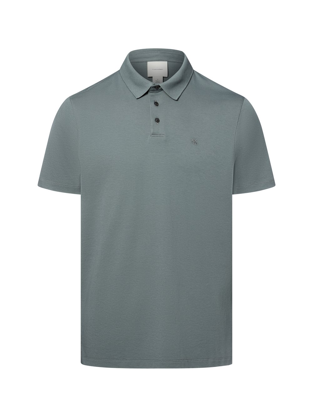 Calvin Klein Męska koszulka polo Mężczyźni Bawełna szary, L
