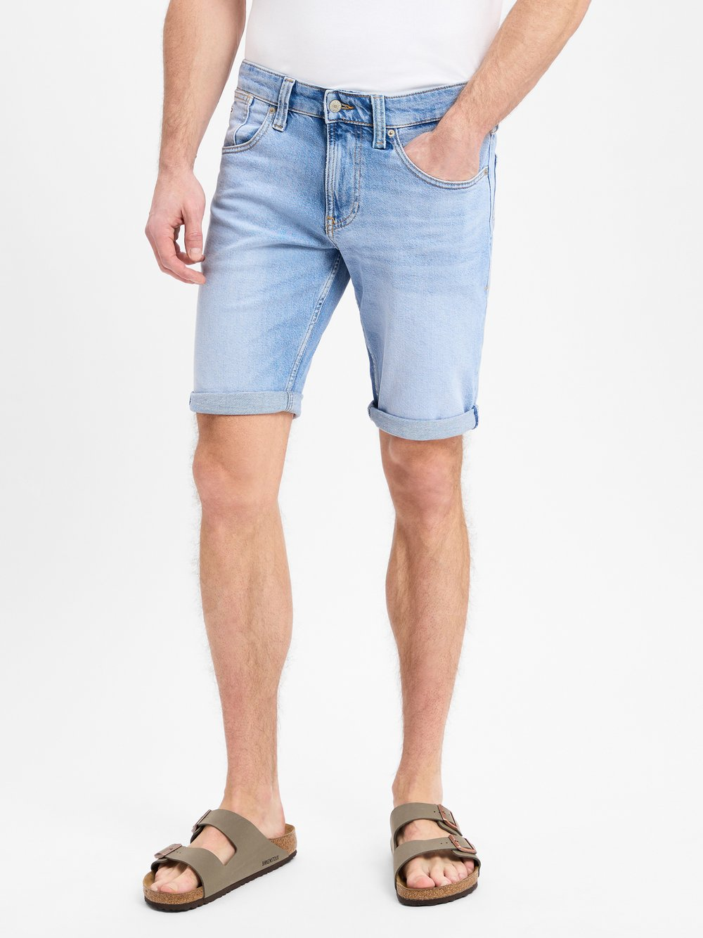 Tommy Jeans Męskie szorty dżinsowe - Ronnie Mężczyźni Bawełna niebieski, 31