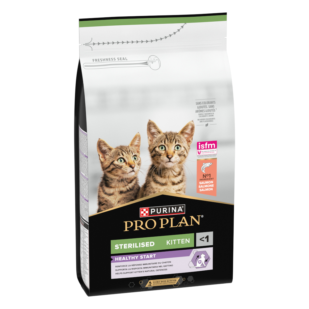 PURINA PRO PLAN Sterilised Kitten Healthy Start, łosoś - 4 x 1,5 kg