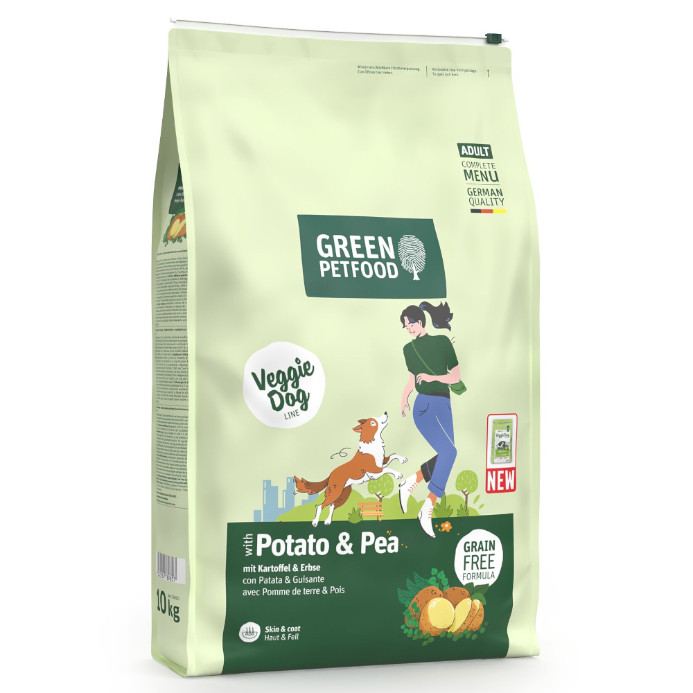Green Petfood, ziemniaki i groszek - 10 kg