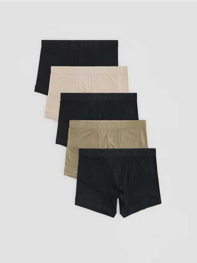 Reserved - 5 pack bokserek Classic z wiskozy - czarny