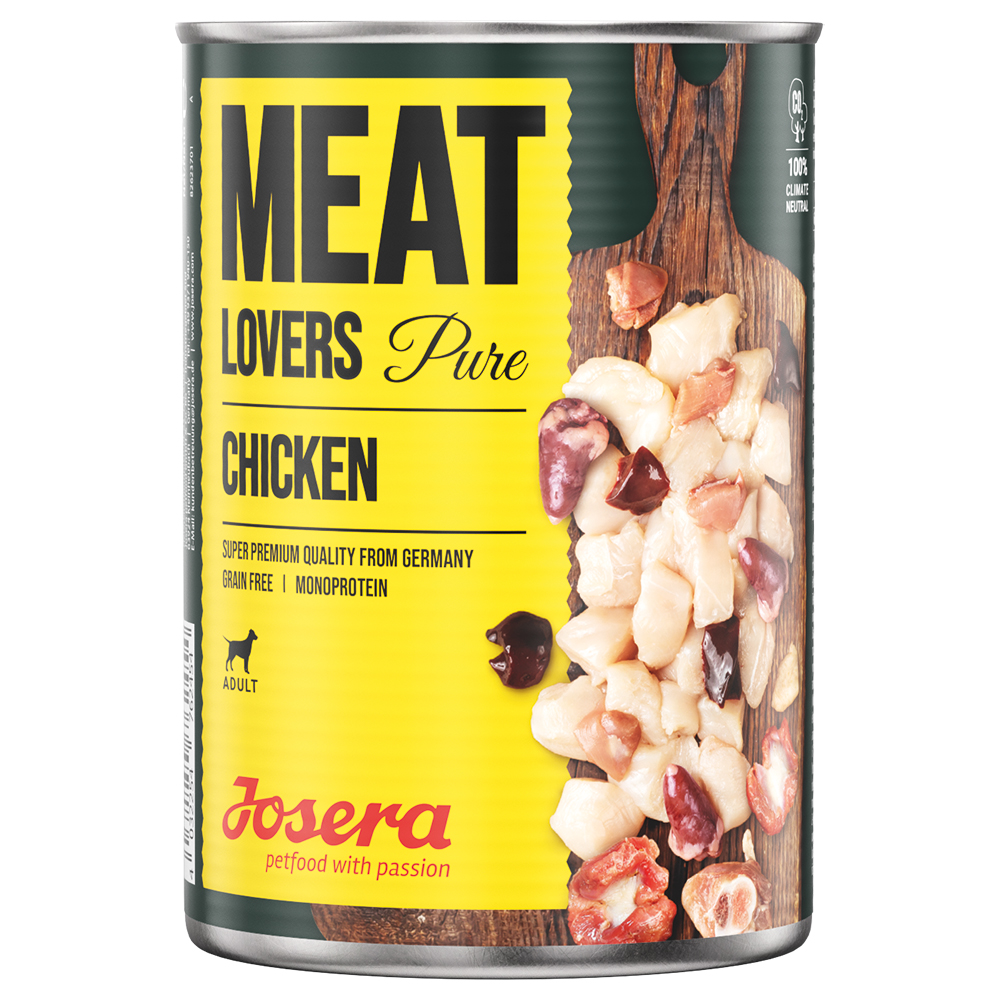 Korzystny pakiet Josera Meatlovers Pure, 12 x 800 g -  Kurczak (stara szata graficzna)