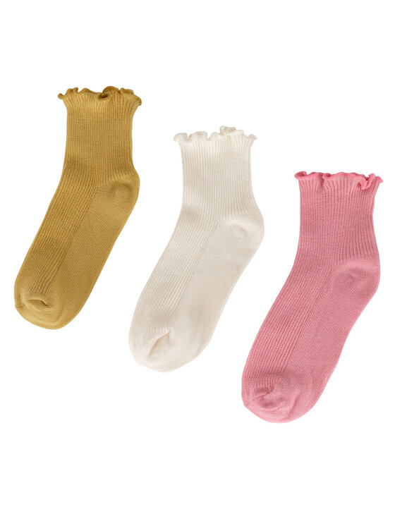 JENNY Skarpety krótkie 7KB-003-SS25 (3-pack) Żółty