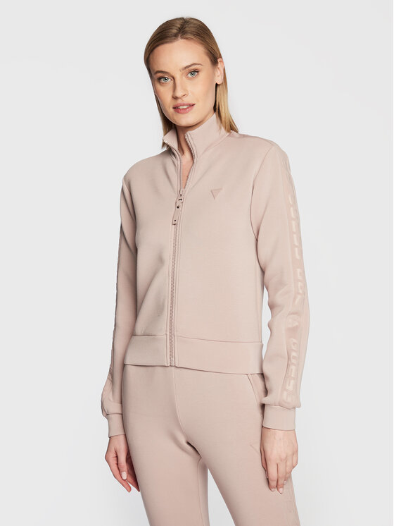 Guess Bluza New Allie Scuba V2YQ17 K7UW2 Fioletowy Regular Fit