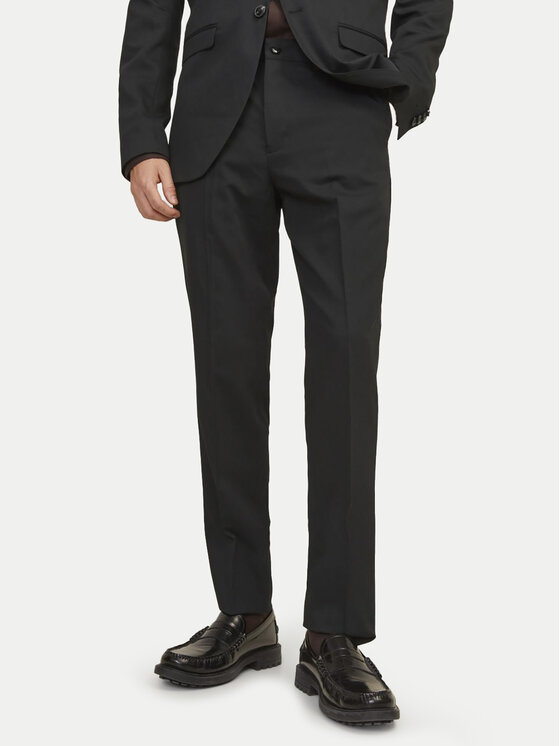 Jack & Jones Spodnie garniturowe Franco 12199893 Czarny Super Slim Fit miniaturka