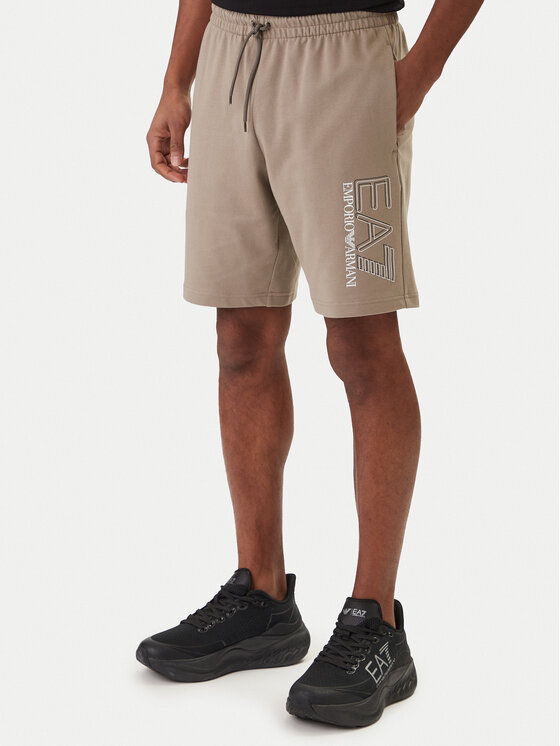 EA7 Emporio Armani Szorty sportowe 7M001315 AF13512 Beżowy Regular Fit