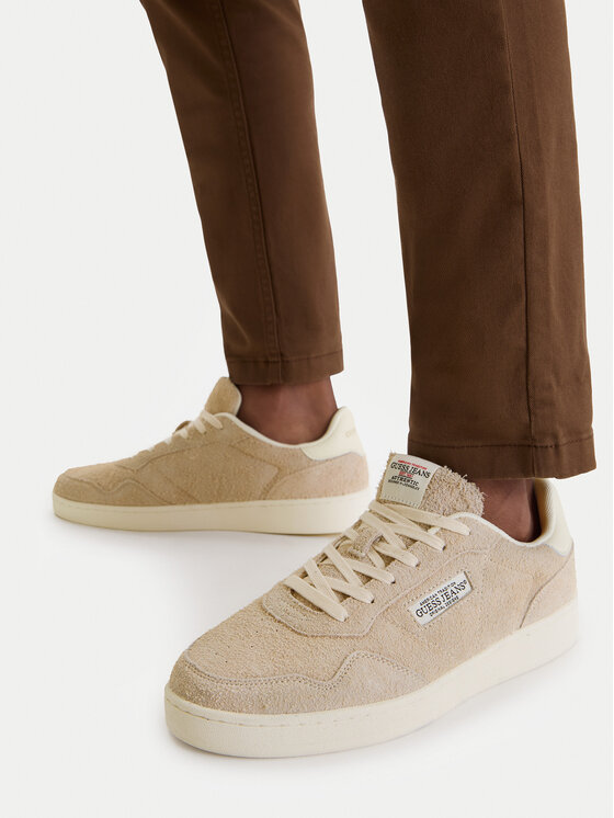 Guess Jeans Sneakersy EO-LUNARI-02 WE Beżowy