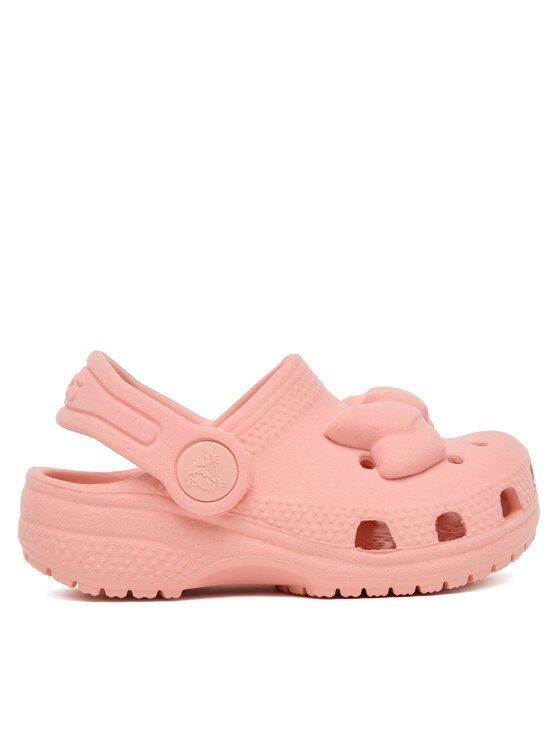 Crocs Klapki Toddler Classic Velvet Bow Clog 211887 Różowy