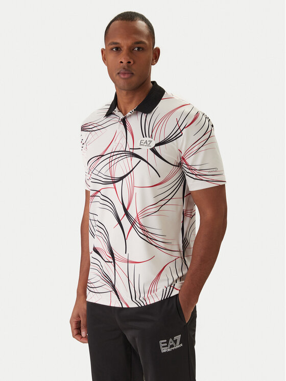 EA7 Emporio Armani Polo 7M001532 AF22175 Biały Regular Fit