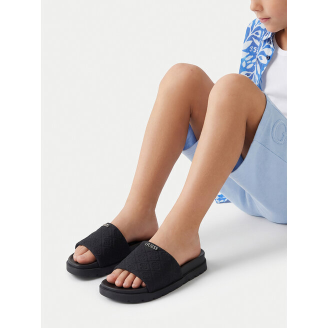 Guess Klapki CEOWB-BS6702-01 Czarny