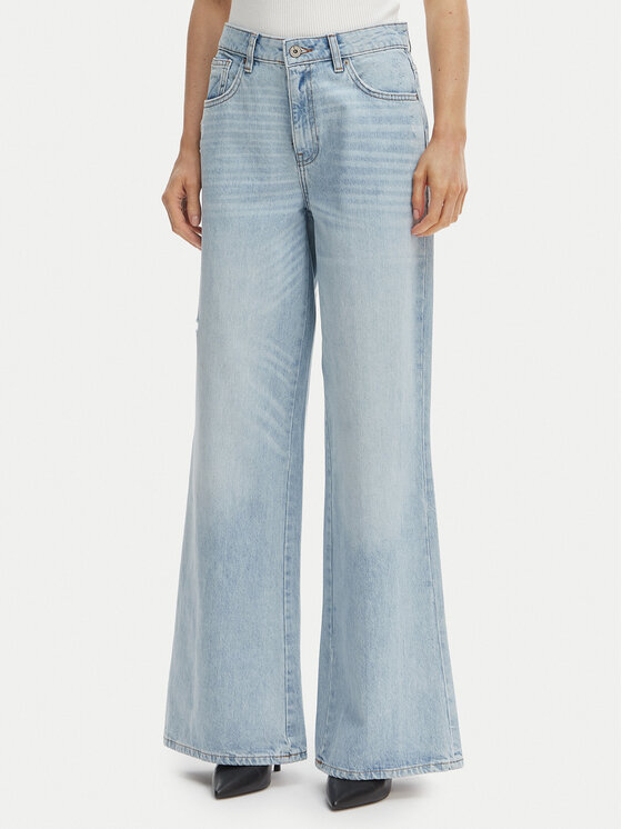 Fracomina Jeansy FP26SV3015D47103 Niebieski Wide Leg