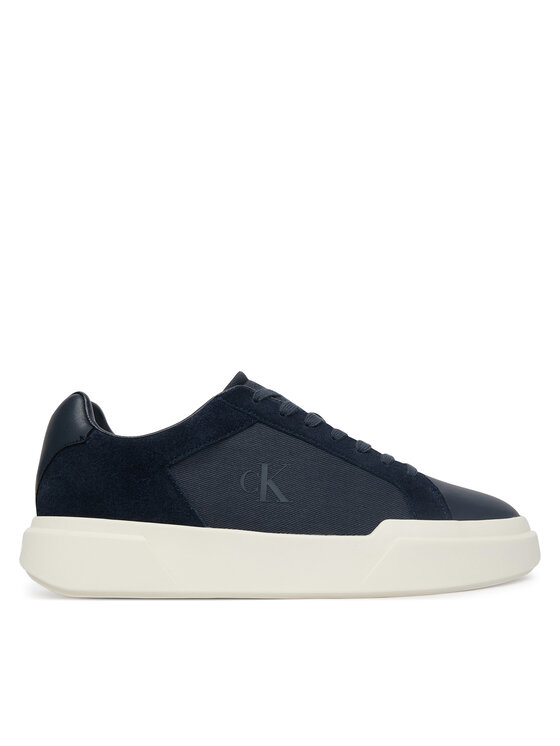 Calvin Klein Sneakersy Chunky Cupsole Laceup Cv Mix HM0HM02238 Granatowy