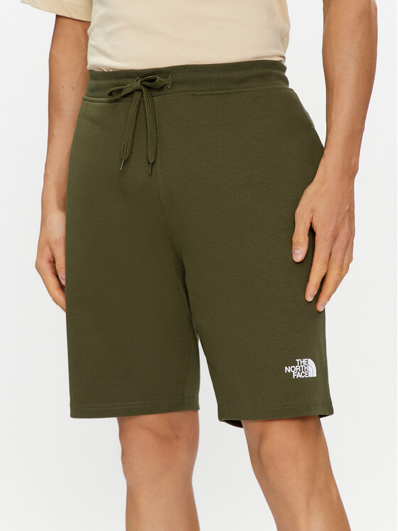 The North Face Szorty sportowe Graphic NF0A3S4F Zielony Regular Fit