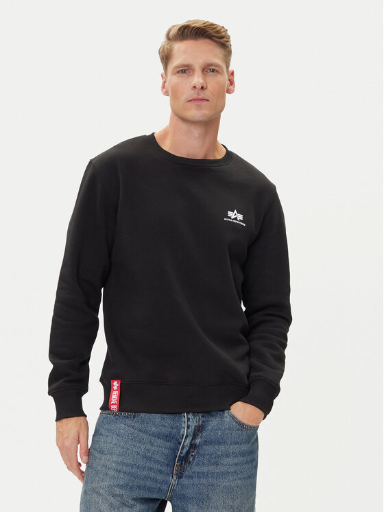 Alpha Industries Bluza Basic 188307 Czarny Regular Fit