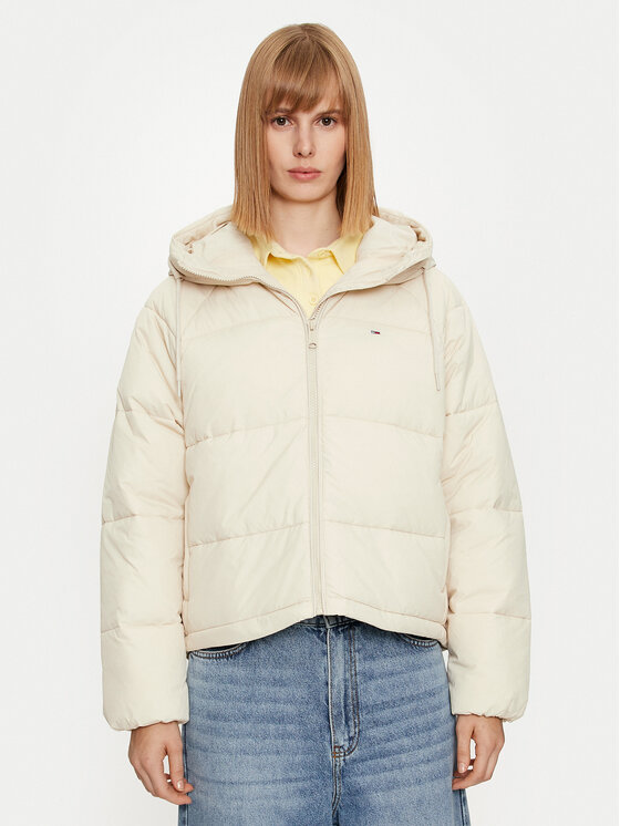 Tommy Jeans Kurtka zimowa Vail DW0DW18841 Beżowy Regular Fit