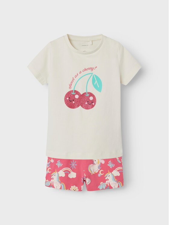 NAME IT Komplet t-shirt i spodenki Zucca 13226883 Kolorowy Regular Fit